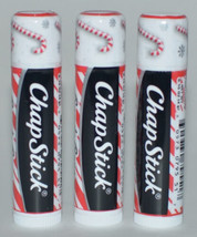 Lot Of 3 Chapstick Candy Cane Lip Balm Chap Stick Limited Edition Holiday - £7.46 GBP