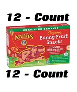 Annie&#39;s Organic Gluten Free Bunny Fruit Flavored Snacks Strawberry (Pack... - £39.16 GBP