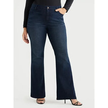 Sofia Jeans Women&#39;s Plus Melisa Flare High Rise Curvy Jeans, 32&quot; Inseam Size 20W - £19.80 GBP