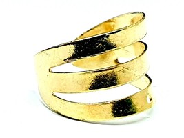 Ear Cuff Triband Helix Ear Cuff Gold Plated 3 Banded Triple Band Body Jewellery - £2.86 GBP+