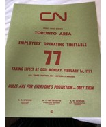 1971 Cnr Dipendente Time Tavolo Canadese Nazionale Ferrovia Toronto Grea... - £23.74 GBP