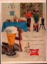 Vintage Beer Magazine Ad - 1965 - Miller High Lilfe Beer A2 - $21.21