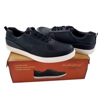 WEATHERPROOF Vintage Leather Sneakers Mens 11 Athleisure Casual Shoes Black - $36.47