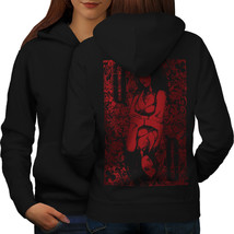 Card Queen Sexy Casino Sweatshirt Hoody Card Player Women Hoodie Back - $21.99