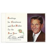 Vintage 1963 Lawrence Welk Christmas Card with Punch Out Calendar  - $14.00