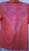 NWT Ladies UNDER ARMOUR Orange &amp; Magenta Short Sleeve Golf Polo Shirt Top size S - £23.46 GBP