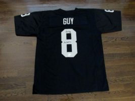 RAY GUY # 8 DR. HANGTIME OAK RAIDERS HOF SIGNED AUTO QUALITY JERSEY JSA ... - $346.49