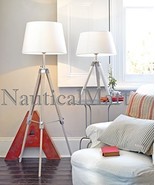 Floor Lamp Natural Wooden Tripod Table Lamp Classical Industrial Floor L... - €240,34 EUR
