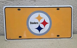 Pittsburgh Steelers Gold Metal License Plate - Factory Sealed  - €16,17 EUR