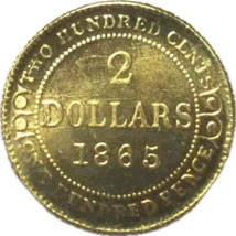 Terranova $2 Medalla de la Reina Victoria - 1865 Tributo Reedición - $18.55 CAD