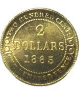 Terranova $2 Medalla de la Reina Victoria - 1865 Tributo Reedición - $13.22