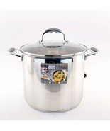 David Burke Elements Heavy Gauge Stainless Steel 8-QT Stockpot New - $78.21