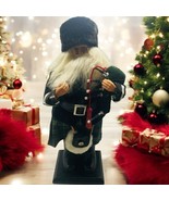 Scottish Santa Claus with Bagpipes St. Nicholas Square Statue Doll Figur... - $638.58 MXN