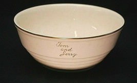 Old Vintage Tom &amp; Jerry by Universal Potteries Punch Bowl Ivory Gold Trim MCM - £31.18 GBP