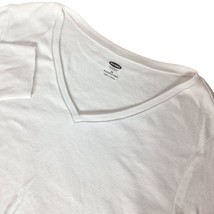 Old Navy Women&#39;s Perfect T Shirt Plus Size 2X Solid White Long Sleeve - £17.02 GBP