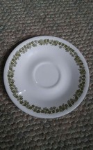 Vintage Saucer Plate Corelle GREEN Crazy Daisy SPRING BLOSSOM 6.25 Inch - £4.74 GBP