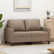 vidaXL 2-Seater Sofa Cappuccino 47.2&quot; Faux Leather - £157.12 GBP