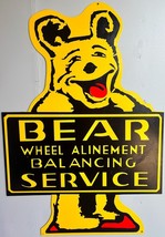 Bear Alignment Service Laser Cut Image Metal Advertisement Sign XLarge - $10,884.22 MXN
