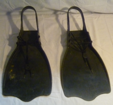 Caddis Lace Up Fins Float Tube Flippers Black Excellent Condition. SWIMMING - $35.94 CAD