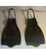 Caddis Lace Up Fins Float Tube Flippers Black Excellent Condition. SWIMMING - $35.94 CAD