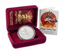 Warner Bros Bugs Conejito &quot;What&#39;s Up Doc ?&quot; 50th Cumpleaños 1 OZ de Plata - £102.91 GBP