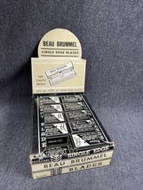 Vtg Beau Brummel Store Counter Cardboard Display NOS Single Sided Razor Blades - £29.59 GBP