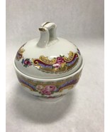 DEPOSE trinket box bowl lid floral Limoges 74017 4 inch by 4 inch embossed - £41.80 GBP