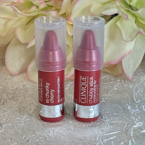 2 X Clinique Chubby Stick Moisturizing Lip Colour Balm Mini - 05 Chunky ... - $9.85