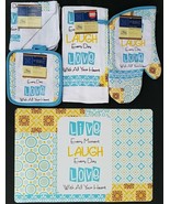 Kitchen Linen &amp; Placemats Live Every Moment Theme, Select: Item(s) - $6.52+