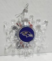 Baltimore Ravens Acrylic Snowflake Ornament - NFL - $12.60