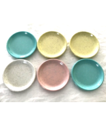 Melmac Coasters Imperial Ware 1960s Set (6) 4 different colors Mid Centu... - €14,50 EUR