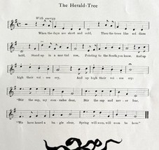 The Herald Tree Sheet Music 1903 Mary Robinson Art Seasonal Antique DWKK17 - $17.99