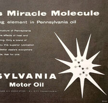 1958 Pennsylvania Motor Oil Advertisement Pennzoil Molecule Vintage DWII30 - $19.99