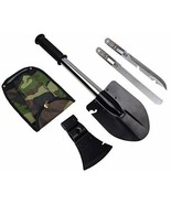 4 in 1 Emergency Backpacking Camping Hiking Knife Shovel Axe Saw Gear Kit - $353.77 MXN