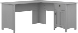 Bush Furniture Salinas L Shaped Desk With Storage In Cape Cod Gray | Modern - £215.63 GBP