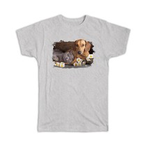 Dachshund Daisy and Cat : Gift T-Shirt Dog Friend Pet Funny Cute Puppy - £14.17 GBP