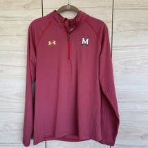 Under Armour Maryland Striped Long Sleeve 1/4 Zip Pullover Jersey Sz Small (m17) - £9.41 GBP