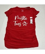 Womens XXL 20 Christmas Maternity Shirt “Mistle Toes” - Short Sleeve - £10.24 GBP