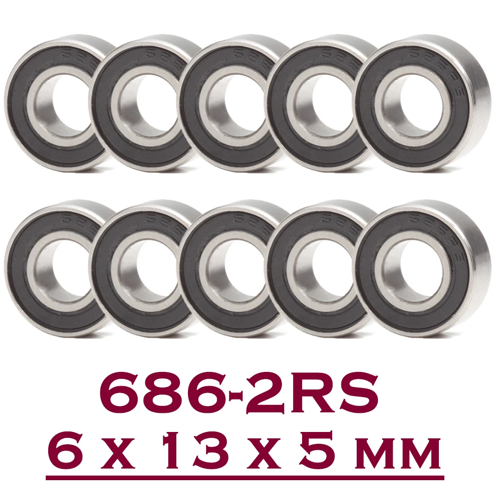 686RS Bearing ( 10 PCS ) 6*13*5 mm ABEC-7 Hobby Electric RC Car Truck 686 RS 2RS - £102.43 GBP
