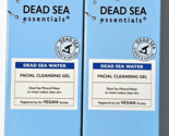 2 Pack Dead Sea Essentials Sea Mineral Water Facial Cleansing Gel Vegan ... - $21.99