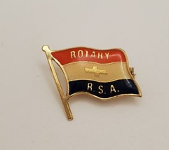 Rotary RSA Waving Flag Lapel Hat Pin Pinback Rotary International Tie Tack - £15.38 GBP