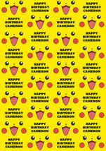 Pikachu Pokemon Personalised Gift Wrap - Pokemon Pikachu Wrapping Paper - $5.42