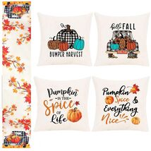 Soyezletop Thanksgiving Decor Set 5pcs Pillows 18x18in & Table Runner - €4,19 EUR Soyezletop Thanksgiving Decor Set 5pcs Pillows 18x18in & Table Runner - €4,19 EUR