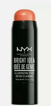 NYX Brand ~ Bright Idea Illuminating Stick ~ Coralicious ~ 0.21 oz ~ BIIS02 - £20.74 GBP