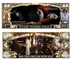 ✅ Pack of 10 Star Wars Saga Collectible 1 Million Dollar Bills Novelty M... - £7.34 GBP