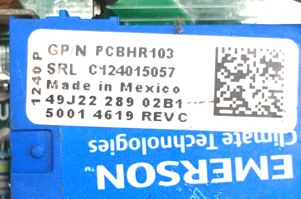 Emerson 49J22-289-02B1 Furnace Control Circuit Board PCBHR103 used #P935 Item image 5