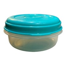 Vintage Rubbermaid Servin&#39; Saver #1 Round 14 Oz.  Container 0431 Teal Lid - £7.86 GBP