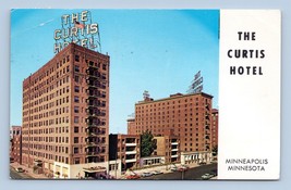 Il Curtis Hotel Minneapolis Minnesota Mn Cromo Cartolina P6 - £2.39 GBP