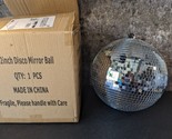 12&quot; Mirror Disco Ball: Silver Hanging Ball, Good For Parties, Real Glass... - $12.99