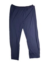 Catherines Women’s Pull On Pants 22W Navy Stretch Elastic Waist Plus Size - $24.19